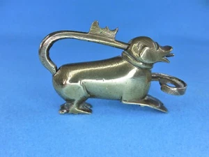 Vintage Asian Brass Animal Shaped Lock & Key - Picture 1 of 19