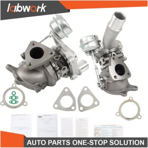 Labwork Twin Turbo Turbocharger LH+RH For 2010-2019 Ford Explorer Flex MKT MKS - Picture 1 of 10