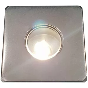 Square Fiber Optic Stainless Steel Paver Lights | Outdoor Pathway Lighting Kit - Picture 1 of 8