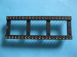 120 x IC Socket Adapter Round 40 Pin Headers & (IC)Socket Pitch 2.54mm X=15.24mm - Picture 1 of 4