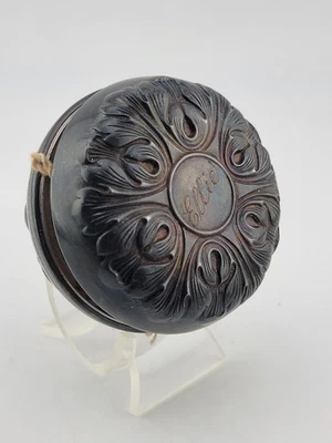 ANTIGUO JUGUETE VICTORIANO GORHAM PLATA ESTERLINA YOYO HOJAS REPOUSSE Cuerpo de Acero Foto 1 de 4