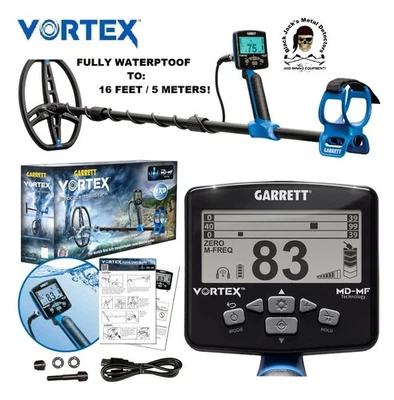 NEW Garrett VORTEX 9 Metal Detector - Fully Waterproof to 16ft! - Image 1 of 3