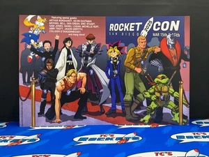 San Diego Rocket Con Crossover Print (Yugi, Kaiba, Duke, Raphael, Rukia, Sonic) - Picture 1 of 1