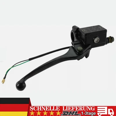 22mm Rechts Bremspumpe Bremszylinder Bremshebel Für Fit Roller Motorrad Schwarz - Bild 1 von 4