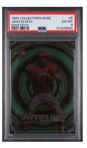 1995 Collector's Edge Football John Elway Edgetech SD4229 PSA6 NFL BRONCOS😎 - Picture 1 of 4