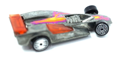 Coche de barrido a chorro carrocería elevada plateada Mattel Malasia 1984 vintage Hot Wheels X5 Spe Foto 1 de 4