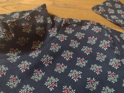 Camisa para mujer Croft & Barrow 100 % algodón manga larga cuello falso cuello alto Foto 1 de 4