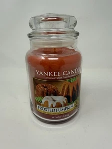 Yankee Candle comida retirada "CABAZA ESMERILADA" ~ grande 22 oz. ~ETIQUETA BLANCA~RARO~NUEVO - Imagen 1 de 8