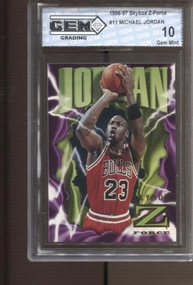 1996-97 Michael Jordan Skybox Z-Force #11 Gem Mint 10 Chicago Bulls GOAT - Image 1 of 2