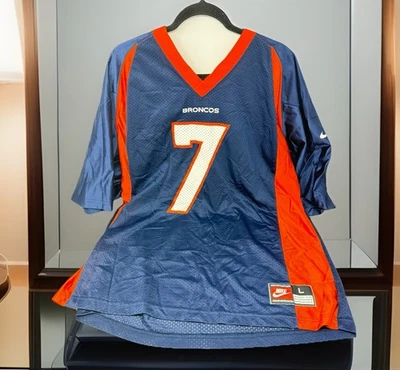 Camiseta deportiva vintage de los Denver Broncos John Elway #7 azul Nike Team NFL grande Foto 1 de 4