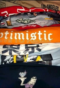 Lot7 Streetwear Tee shirt Dgk ice Cream Billionaire Boys Club Hip hop No Reserve - Picture 1 of 18