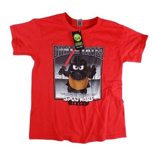 Darth Tater Shirt Boys XS Tee Red Star Wars Toy Story Cotton Funny Gildan NWT - Picture 1 of 8