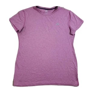 Adidas Climalite T Shirt Gym Yoga Lifting Training Top XL Pink Women's Space Dye - Picture 1 of 9