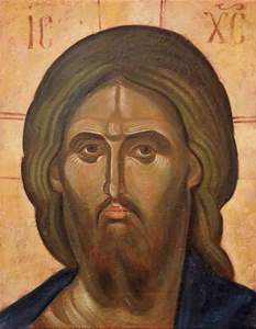 Jesus ±14x10in ORIGINAL OOK Religious Hand painted Oil Painting - Picture 1 of 5