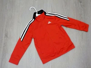 Boys Jacket Adidas Size 5 Full Zip Active Training Red Lightweight Tracksuit Top - Picture 1 of 8