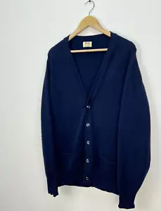 William Lockie Scotland 100% Lambswool Cardigan Sweater Pullover Mens Size XL - Picture 1 of 8