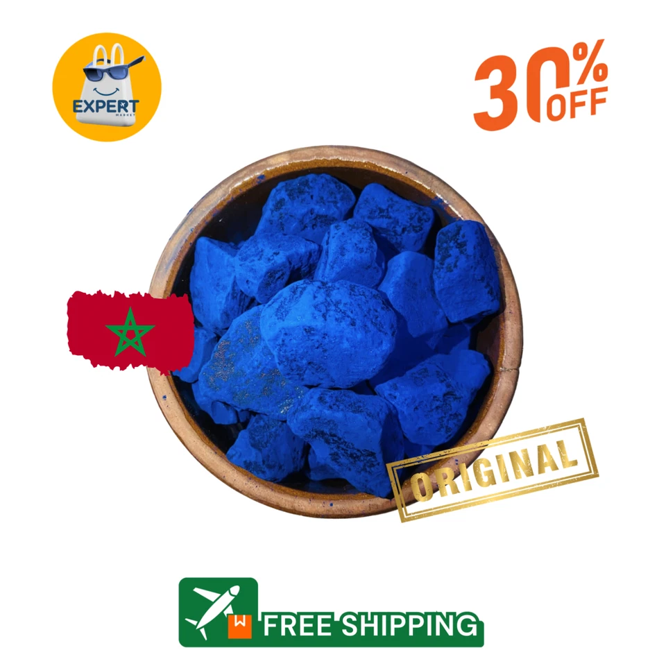 100% Authentic Moroccan Blue Nila Powder For Whitening | نيله مغربية طبيعي - Image 1 of 4