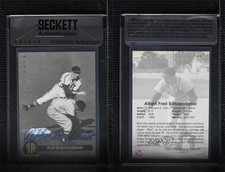 1995 Front Row Premium All-Time Greats /2000 Red Schoendienst #1 Auto HOF