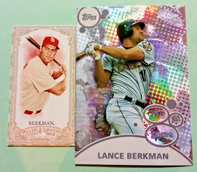 2012 Topps Allen & Ginter's Mini Gold SP & 2002 Topps Own the Game Lance Berkman - Image 1 of 4