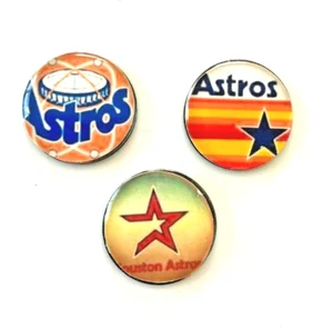 Beautiful Houston Astros inspired Set of 3 Magnets - Picture 1 of 1