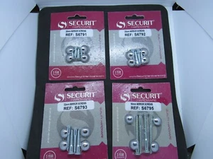 MIRROR SCREWS ( with chrome caps) 1 x card of 4 ( various sizes available) - Picture 1 of 1