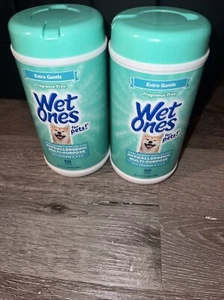 2 New Wet Ones Dogs Hypoallergenic Fragrance free Wipe 50ct Each - Picture 1 of 4