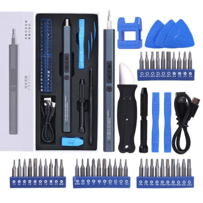 51 in 1 Precision Electric Screwdriver Cordless Rechargeable Screw Driver Bit - Image 1 of 4