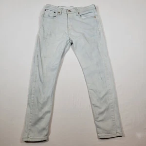 Levi's 512 Jeans White Men's 31x30 Slim Taper Fit Denim Few Stains Very Good - Picture 1 of 11