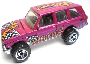 1989 HOT WHEELS LAND ROVER VROOM! SCREEEECH! PURPLE 1:64 DIECAST 2 7/8" TRUCK - Picture 1 of 6