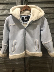 Girl’s KC Collection Hooded Faux Fur Winter Jacket Size XL - Picture 1 of 12