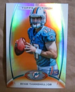 RYAN TANNEHILL 2012 TOPPS PLATINUM ORANGE REFRACTOR ROOKIE!DOLPHINS RC/TITANS  - Picture 1 of 6