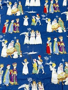 1 Yard HTF Sage Glen Christmas Pagent OOP Alexander Henry Cotton Fabric - Picture 1 of 4