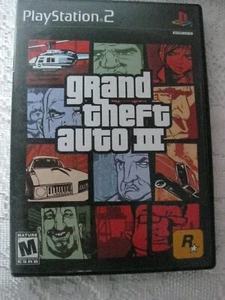 Grand Theft Auto III GTA 3 PlayStation 2, PS2 completo con póster y manual - Imagen 1 de 3