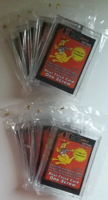 (10) Pro Mold PC18II Real Thick Card One Screw Card Protector New NIP - Image 1 of 2
