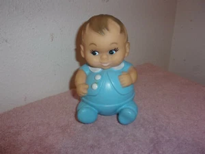 VINTAGE "UNDEENA PUPPE" 5,75' GROSSER GUMMIJUNGE QUIETSCHPUPPE..FREIGEGEBEN..MCMLXVIII - Bild 1 von 7