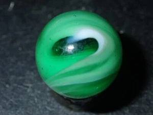 Marbles M.F. Christensen & Son Green Slag 0.635” U - Picture 1 of 8