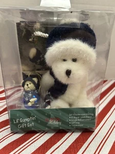 Vintage 2004 Boyds Bears Lil Sumptin Gift Set Christmas HOLIDAY NIB - Picture 1 of 7