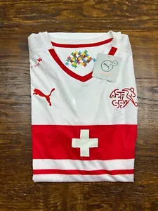 NWT Puma Switzerland National Team Football Away Jersey Sz S 2016-2018 Soccer - Picture 1 of 12