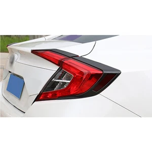 Rear Tail Light Eyelid Bezel Frame Cover Carbon Fiber Style For Honda Civic 10th - Bild 1 von 12