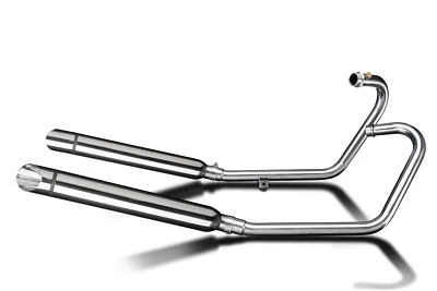 Silenciadores completos de escape Triumph Bonneville Bobber 21" punta de corte de acero inoxidable Foto 1 de 3