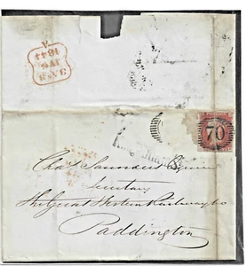 queen victoria stamps early correspondence/letter with nice cancel as scan - Picture 1 of 1