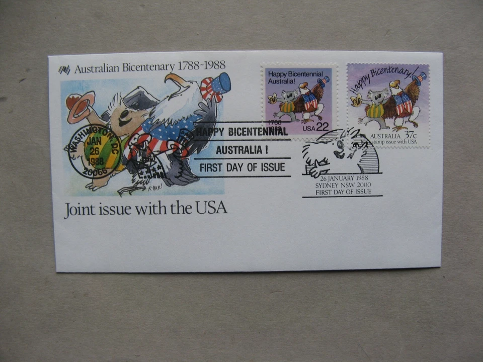 USA/AUSTRALIA,  cover FDC 1988, Australian Bicentenary, joint issue - Image 1 of 1