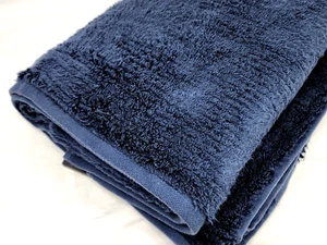 Hudson Park Collection Ribbed Bath Towel, Blue, Soft to the Touch, Blueberry - Picture 1 of 7