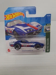 Hot wheels Retro Racers 1969 Copo Corvette Blue 6/10 New Rare Short Card HCV10 - Picture 1 of 6