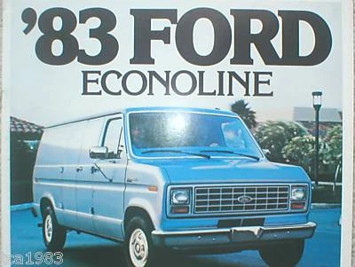 Ford Econoline 1983 furgoneta folleto/catálogo/folleto: E-100.150.250.350 Foto 1 de 4