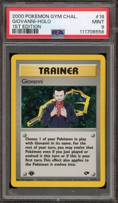 Pokemon Giovanni Gym Challenge 1st Edition Holo Rare #18 PSA 9 Mint - Image 1 of 2