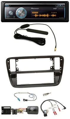 Pioneer CD USB Bluetooth DAB Lenkrad Autoradio für VW Up AA AAN 11-16 Klavierlac - Bild 1 von 4