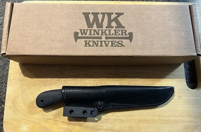 Winkler Cuchillos Operador Negro Micarta Mango Liso Caja Original y Papeles Foto 1 de 4