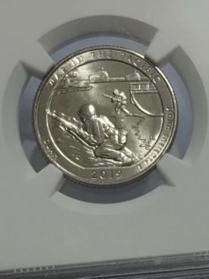 2019 W WASHINGTON QUARTER WAR IN PACIFIC WEST POINT MS 65 MINT STATE 65 NGC GUAM - Image 1 of 4