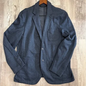 Goodfellow & Co Pilot Blue Comfort Wear Knit Blazer Jacket Midweight Mens Size L - Picture 1 of 10